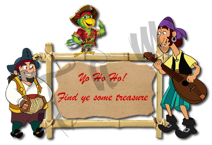 Kids Wall Decor - Pirate Treasure