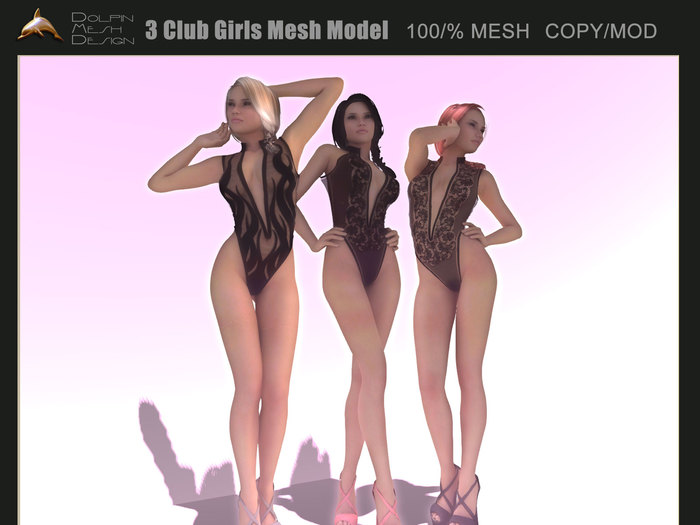 [Dolphin Design] 3 different Avatar Prop Models