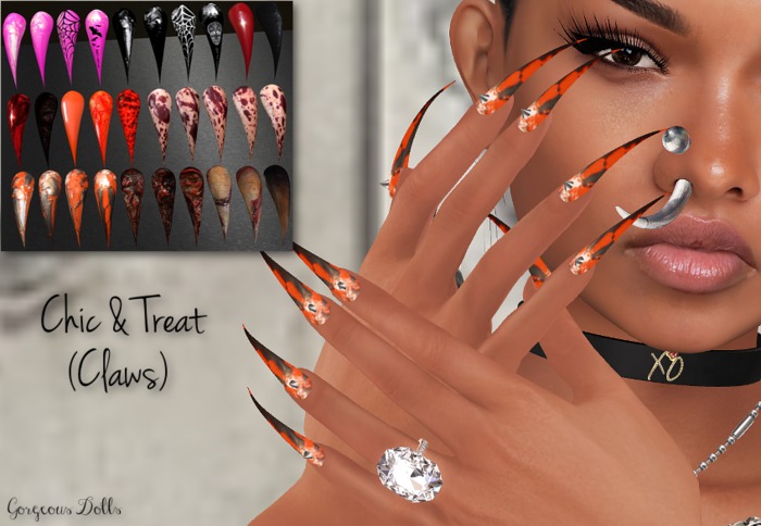 ~GD~Chic & Treat(Spiked Claws) - Slink Dynamic Hands(Bento)