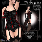 C&F Suzanna Burlesque Outfit Black