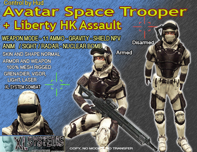 Avatar Space Trooper + Liberty HK Assault Riflle: