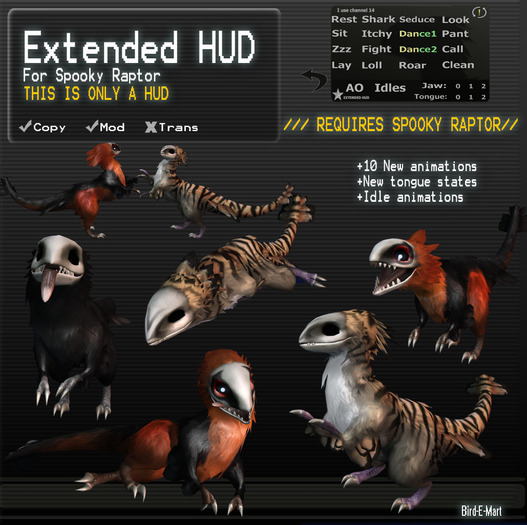 BRDMRT Spooky Raptor EXTENDED HUD [box]