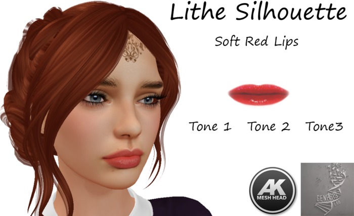 ~LS~ Soft Red Lips - Akeruka HUD