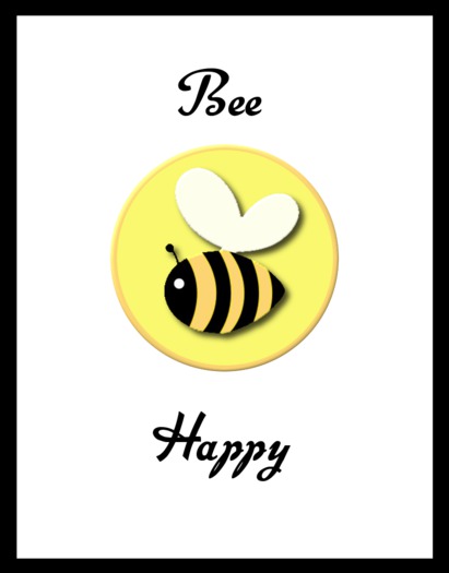 Kids Wall Decor - Bee Happy