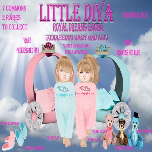 ~Little Diva~BABY Slippers blue