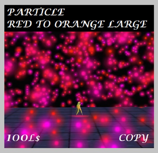 PARTICLE RED TO ORANGE LARGE