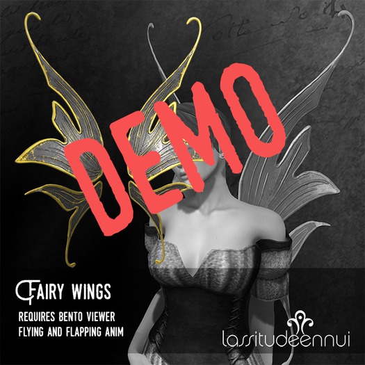 lassitude & ennui Bento fairy wings - DEMO