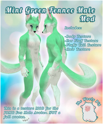[WP] Mint Green Fennec Male Mod Jomo Fox