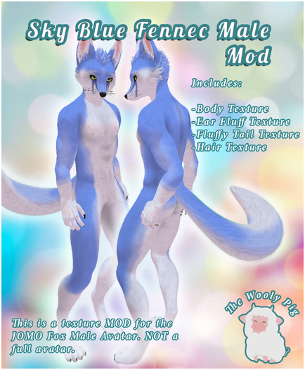 [WP] Sky Blue Fennec Male Mod Jomo Fox