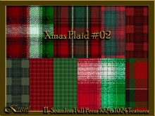 !Kushi! XmasPlaid#02 Textures -WEAR TO UNPACK