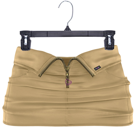 adorsy - Akali Mesh Leather Skirt Beige - Maitreya