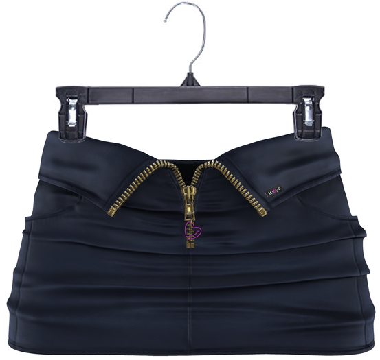 adorsy - Akali Mesh Leather Skirt Blue - Maitreya