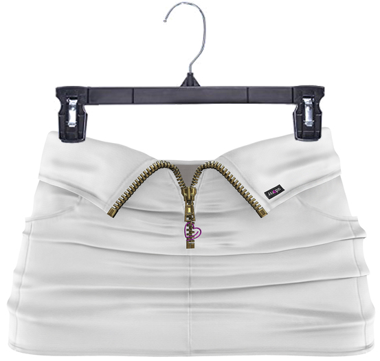 adorsy - Akali Mesh Leather Skirt White - Maitreya