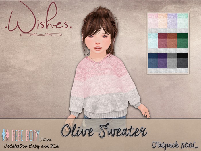 .Wishes. ~ Olive Sweater ~ Fatpack