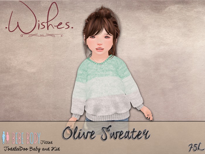 .Wishes. ~ Olive Sweater ~ Mint ~ Unpacker {add me}