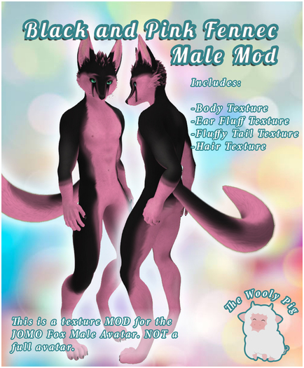 [WP] Black and Pink Fennec Male Mod Jomo Fox