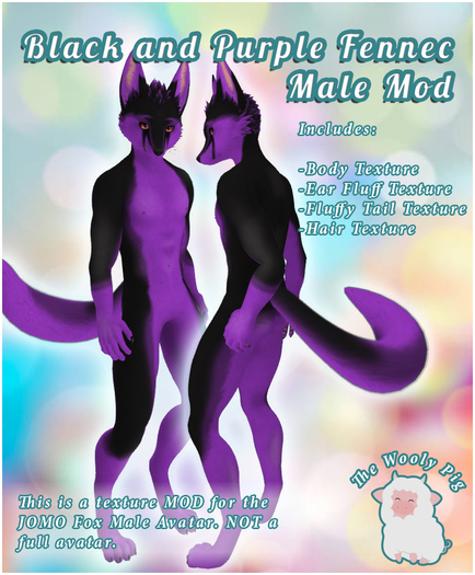 [WP] Black and Purple Fennec Male Mod Jomo Fox