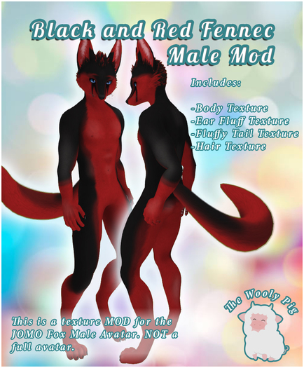 [WP] Black and Red Fennec Male Mod Jomo Fox