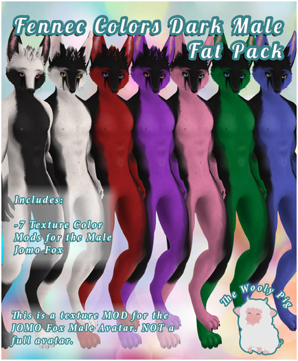 [WP] Colors Dark Male Fatpack Fennec Mod Jomo Fox