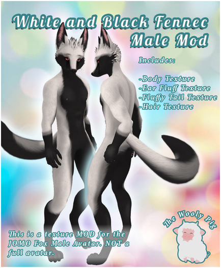 [WP] White and Black Fennec Male Mod Jomo Fox