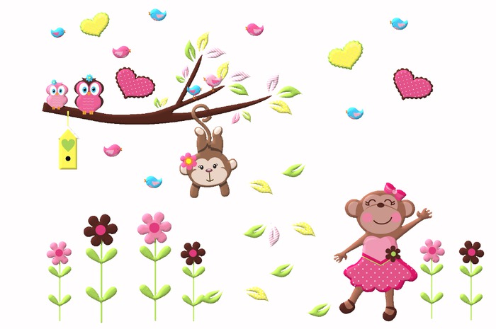 Kids Wall Decor - Monkey Wave