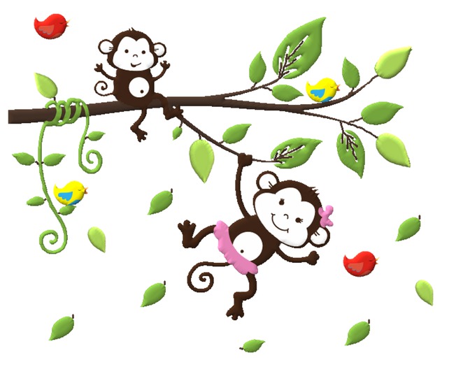 Kids Wall Decor - Monkey Tutu