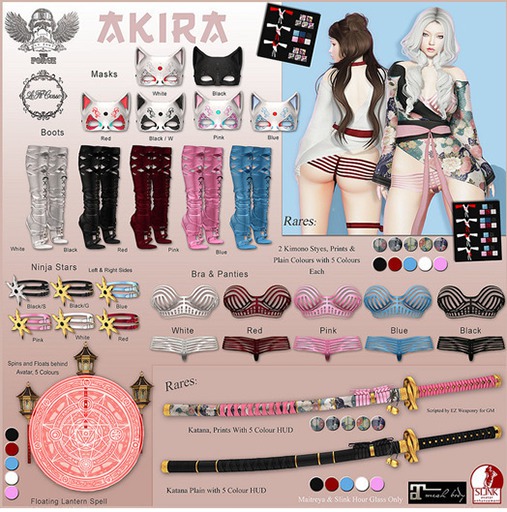 Gacha Item [LFC] Neck Ribbon, Blue, Mait