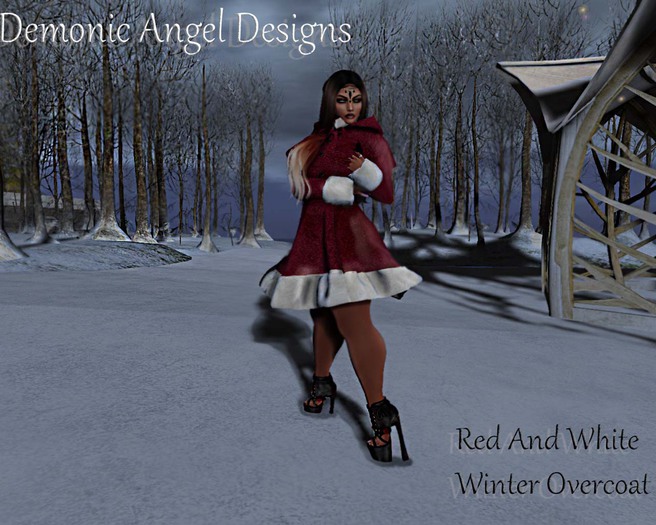 .::D.A.D::. Christmas Red And white overcoat{BOXED}