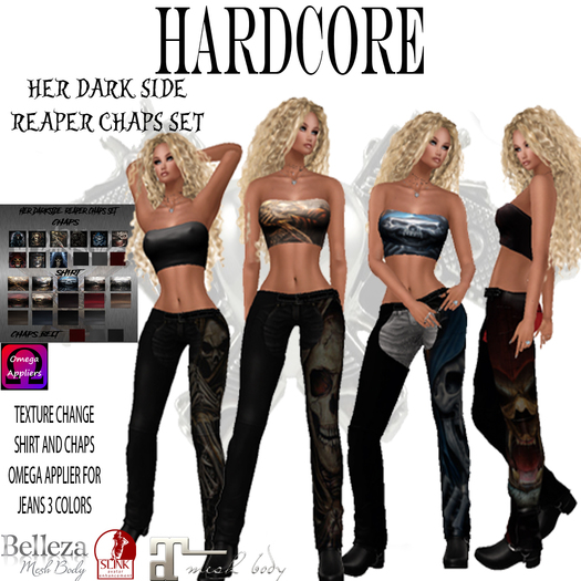 HER DARK SIDE REAPER CHAPS SET