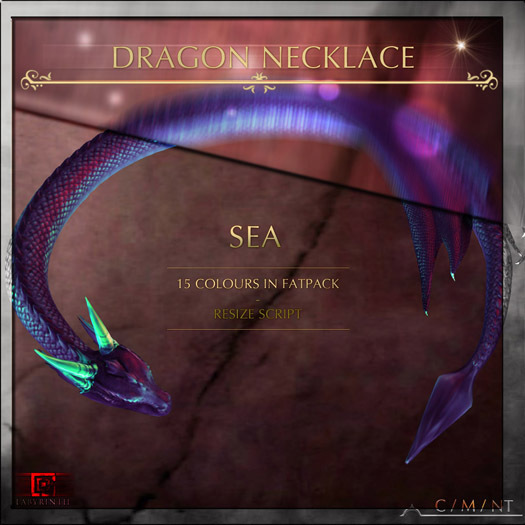 -Labyrinth- Dragon Necklace - Sea