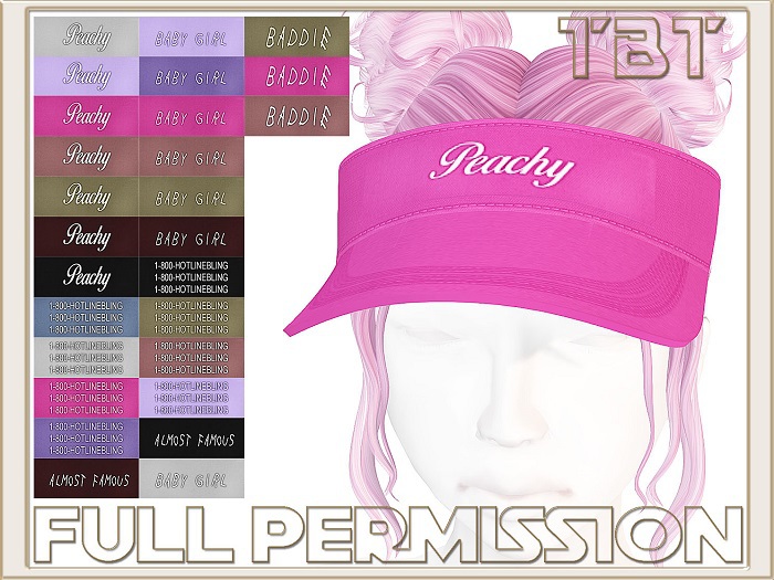 TBT FULL PERM visor cap