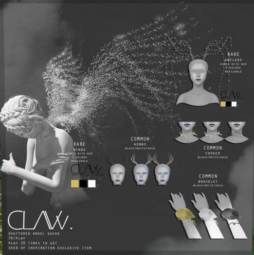 C L A Vv. Shattered Angel - Horns Black