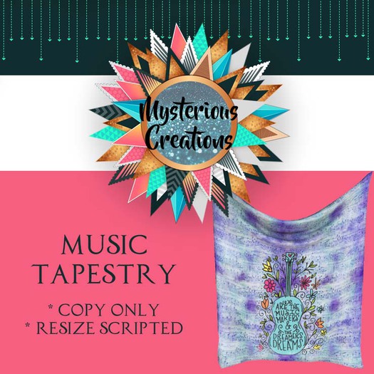 Second Life Marketplace {MC} Music Tapestry