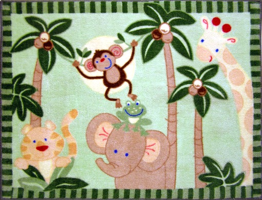 Kids Decor - Rug - Jungle Fun