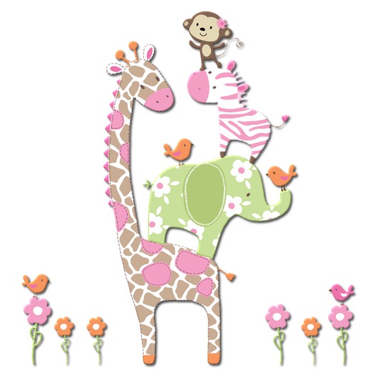 Kids Wall Decor - Jungle Stack