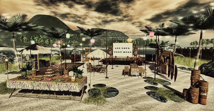 Aphrodite Tiki Wedding Party mega set (bulk)