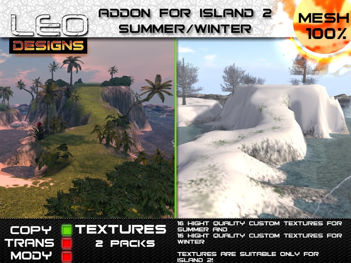 Island2 addon winter-summer
