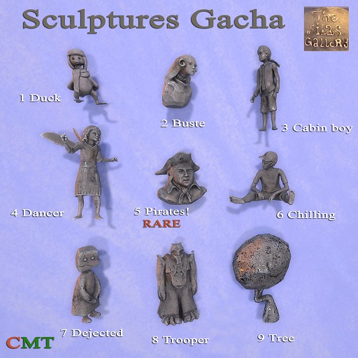 Sculptures GACHA 5 Pirates! RARE