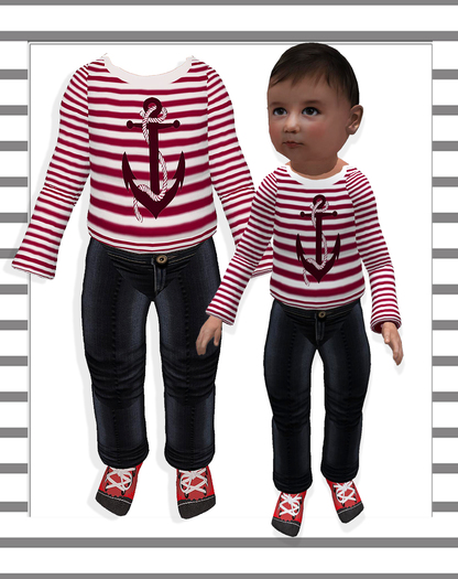 ❤ Pat A Kake! Sailor Boy Red❤ 