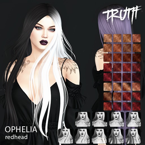 TRUTH Ophelia (Fitted Mesh Hair) - Redhead