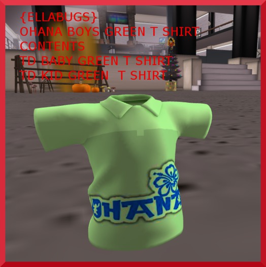 {ELLABUGS}  OHANA BOYs  GReen