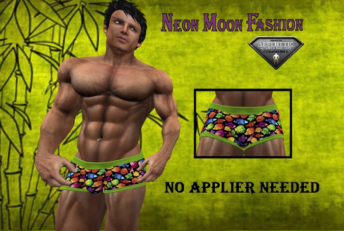 Neon Moon Fashion Boxer Tropical Fish