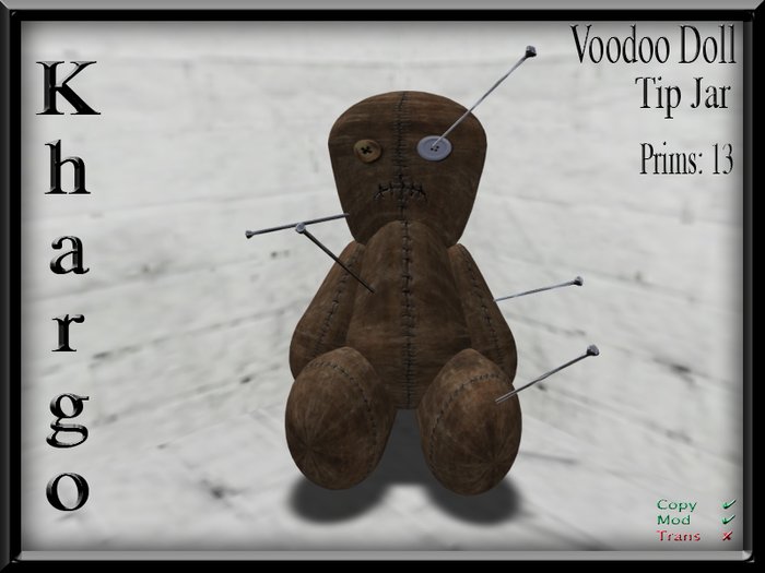 Khargo: Voodoo Doll Tip Jar / Tipjar