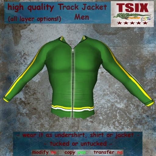 *TSIX BOX 169 High Quality Track Jacket Men Green*