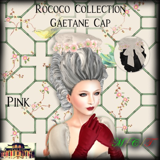 ~CdE~ Rococo Gaetane PINK Cap