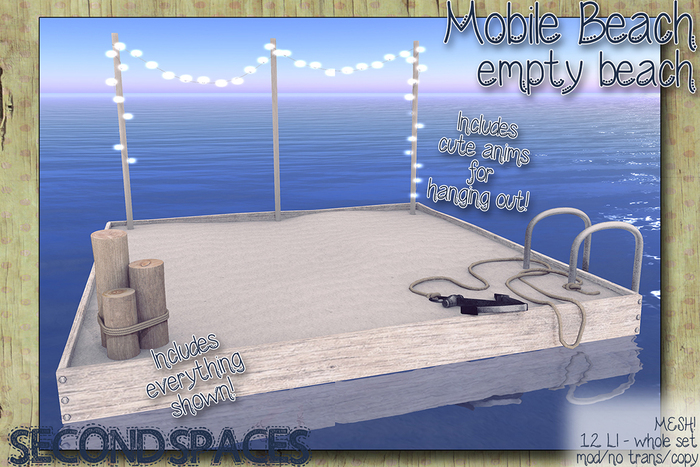 Second Spaces - Mobile Beach - empty  beach (bxd2)