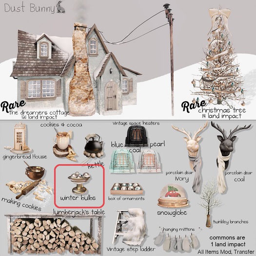 dust bunny . winter bulbs