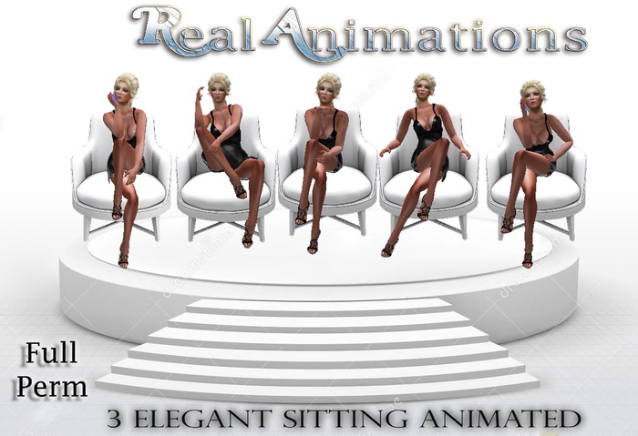 Sitting Model Poses - PACK FULL PERM