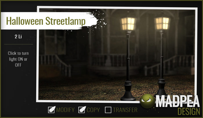 MadPea Halloween Streetlamp