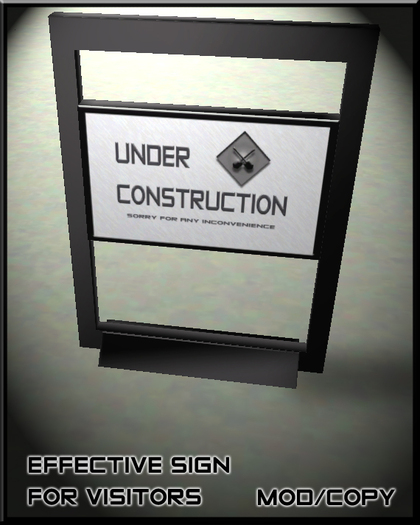 Under Construction Sign - Modern-